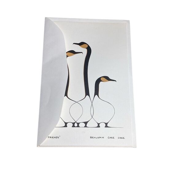 “Friends” Art Card Print by Benjamin Chee Chee Canada Intuit Art Geese 6x9 - Picture 3 of 15